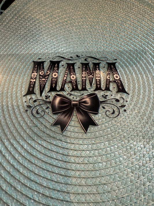 Mama & Black Bow Decal Cup Wrap