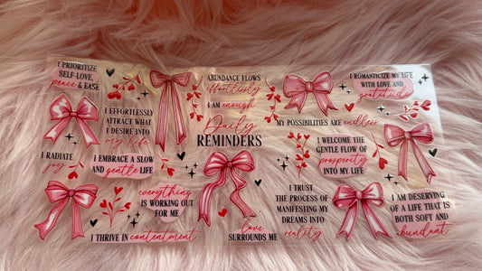 Self Care self Love UVDTF Cup Wrap