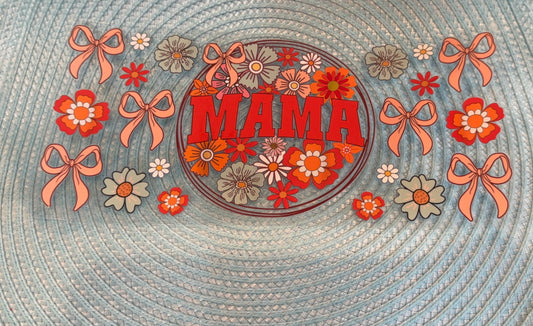 Mama Cup Wrap, bows & Floral design